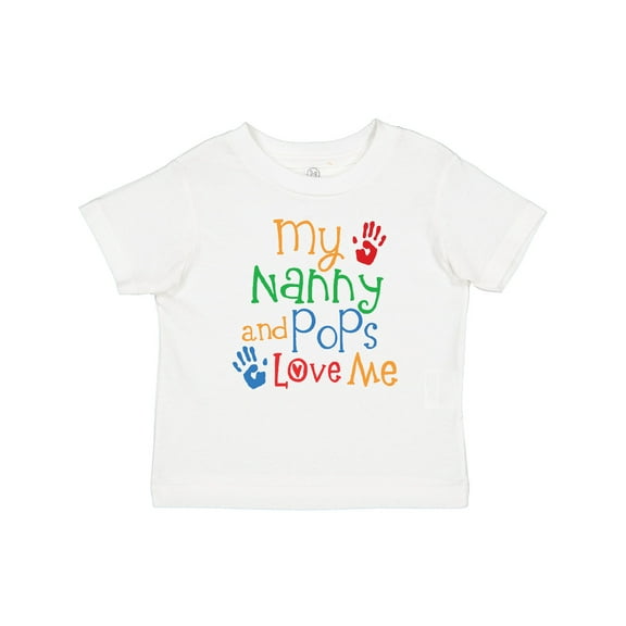 Inktastic Nanny and Pops Love Me Grandkids Boys or Girls Baby T-Shirt
