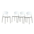 thumbnail image 3 of Christopher Knight Home Westlake Outdoor Plastic Stacking Dining Chairs (Set of 4) by  Teal, 3 of 4
