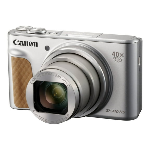 Canon PowerShot SX740 HS 20.3 Megapixel Compact Camera - Silver - 3" LCD - 40x Optical Zoom - 4x Digital Zoom - Optical (IS) - 5184 x 3888 Image - 3840 x 2160 Video - HD Movie Mode - Wireless LAN
