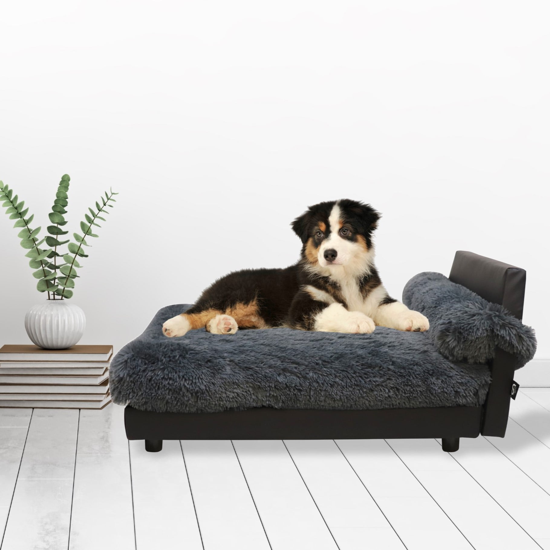 Club Nine Pets Lido Orthopedic Dog Bed, Large, Grey.
