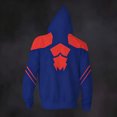thumbnail image 5 of Spider Hero Zip Hoodie, Graphic Web Printed Long Sleeve Pocket Outerwear Apparel for Men Women Cosplay Party, 5 of 8