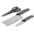 thumbnail image 4 of Oster Lindbergh 14 Piece Stainless Steel Cutlery Knife Set in Black with Cutting Board, 4 of 8