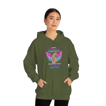 Familyloveshop LLC Cat With Angel Wings In Heaven Shirt, Memorial Cat Gift, Memorial Cat Mom Shirt