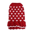 thumbnail image 2 of Falleo Clearance Warm Autumn And Winter Red Caring Dog Clothes Sweater Skirt Festive Christmas New Year Pet Clothes, 2 of 6