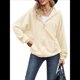 thumbnail image 2 of Sudadera con Capucha y Cremallera para Mujer, de Larga, Informal, de Gran Tamaño, con Bolsillos. Albaricoque L, 2 of 10