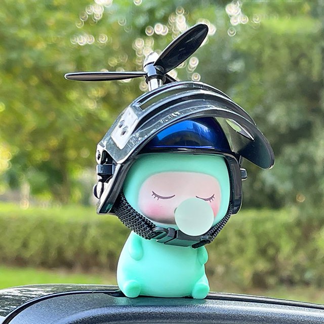 Decoración del salpicadero del coche | Figura Xiaolong | Juguete multiusos para aliviar el estrés | Diseño lindo y aerodinámico | Plástico seguro elástico suave | Para interiores de automóviles o