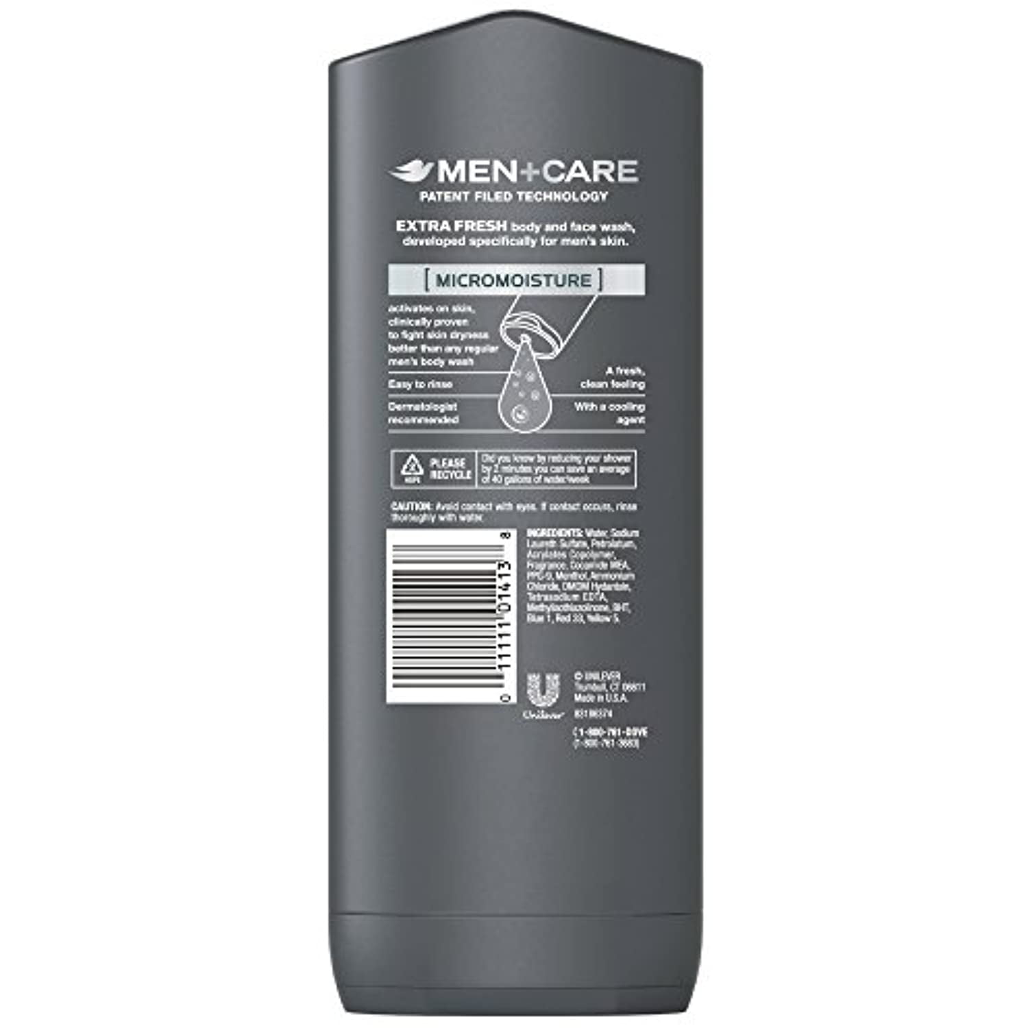Dove Men+Care Body Wash Extra Fresh 13.5 Oz (Pack Of 2)