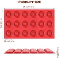 thumbnail image 3 of Mini Donut Mold, 18 Cavity Mini Donut Silicone Mold, Heat Resistant Silicone Donut Molds for Baking, Silicone Donut Pan for Baking Muffin Cakes Tart Bread, 3 of 4