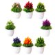 thumbnail image 2 of 8 piezas de plantas de simulación en maceta, plantas verdes, bonsái, plantas decorativas para el hogar, bonsái de escritorio, flores de plástico, bonsái, 2 of 5