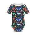 thumbnail image 2 of Balery The Underwater World Pattern Baby Climbing Clothes Infant Bodysuit Cute Infant Bodysuit Baby Romper-18 Months, 2 of 7