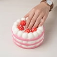 thumbnail image 4 of Realistic Cake Shaped Squishy Squishy for Adults Slow Motion Sensory Gadget Soft Tactile Office Desk Accessory Premium Gel Pressure Relief Tool 1 Pack, 4 of 5