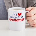 thumbnail image 4 of CafePress - My Heart Belongs To An Optometrist Mugs - 11 oz Ceramic Mug - Novelty Coffee Tea Cup, 4 of 4