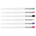 thumbnail image 1 of 6PCS Large Sequin Silicone Eyeshadow Brush Practical Makeup Tool (Mixed Color), 1 of 7