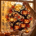 thumbnail image 5 of Pumpkin Tree Acrylic Suncatcher | Stained Glass Effect Window/Car Ornament, Indoor/Outdoor Decor C, 5 of 6