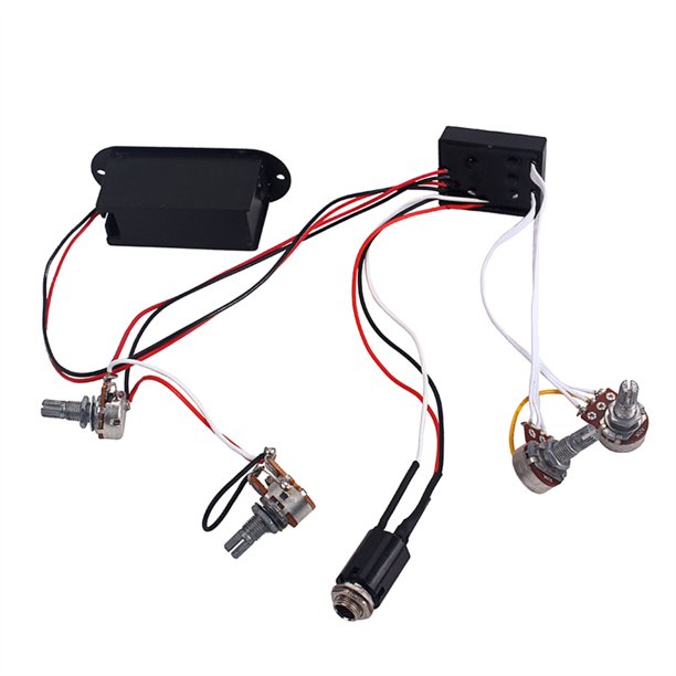Soidarity 1 Juego de ecualizador de 2 bandas, circuito de preamplificador EQ, línea de amplificación portátil, cinco potenciómetros individuales Accesorios para instrumentos musicales Soidarity OD019946-00