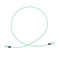 thumbnail image 4 of Cable de seguridad de 100 cm para bicicleta con doble lazo en ambos extremos. Verde, 4 of 9