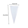 thumbnail image 4 of Cellophane Cone Bags 50/100/200 Pack, Clear Plastic Treat Bags with Twist Ties for Candy Snacks Gift Packaging, Food Safe Cone Bags for Party Wedding Favor Packaging, 4 of 4