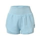 thumbnail image 2 of Gibobby Shorts Mujer Pantalones cortos de gimnasia para mujer V Stretch Push Up Yoga Shorts Booty Scrunch Fitness Pantalones cortos de cintura alta sin costuras Workout Sports(Aqua, M), 2 of 5