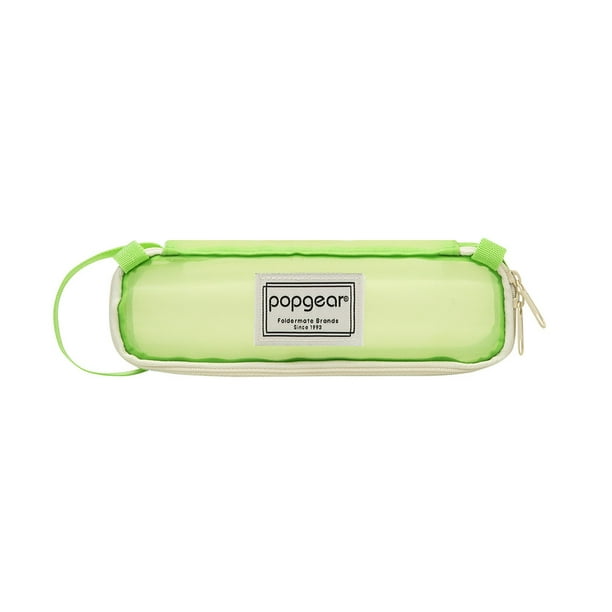 Lapicera Popgear, Color Verde, Con Cierre.