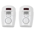 thumbnail image 1 of 2X Home Security Alarm System Wireless Detector +4X Remote Controllers Pir Infrared Motion Sensor Wireless Alarm Monitor,2 x sensor (no battery) 4 x remote control (with power) 2 x bracket,white, 1 of 8