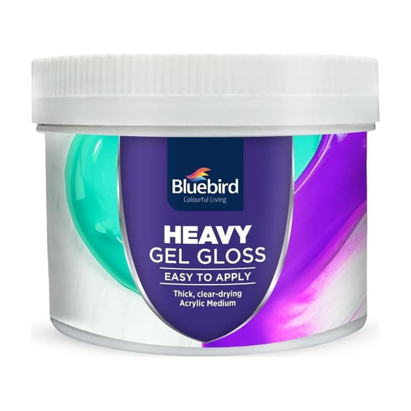 Bluebird Heavy Gel Gloss - 3.4 Fl Oz / 100 ML - Transparent Acrylic Gel Medium