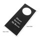thumbnail image 2 of unbranded 2Ud Carteles De Puerta Para Servicio Y No Molestar En Cuero PU Negro Reversible, 2 of 7