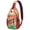 Minimalist Geo, variant on Vintage Nautical Crab Pattern Lightweight Hiking Sling Backpack Multipurpose Crossbody Bag Durable and Stylish for Travel Outdoor Use