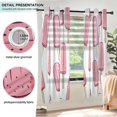 thumbnail image 3 of Yayeee Window Curtains Light Filtering 63"x42" Grommet Panel Pair Home Living Room Decor, Pink Ice Cream, 3 of 7