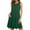 Green, variant on Itsame Women Summer Dress Solid Color Round Neck Thin Dress Dark Blue Size XL