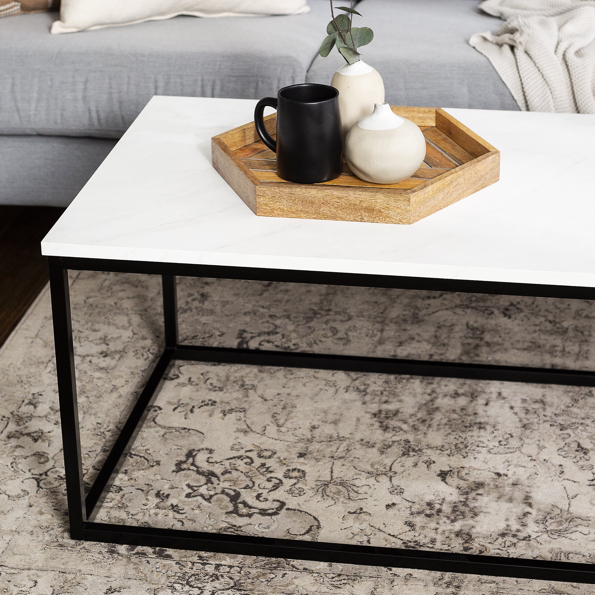 【Lrose】WTW　MARVERICKS COFFEE TABLE Metal X Coffee Table – Walker Edison