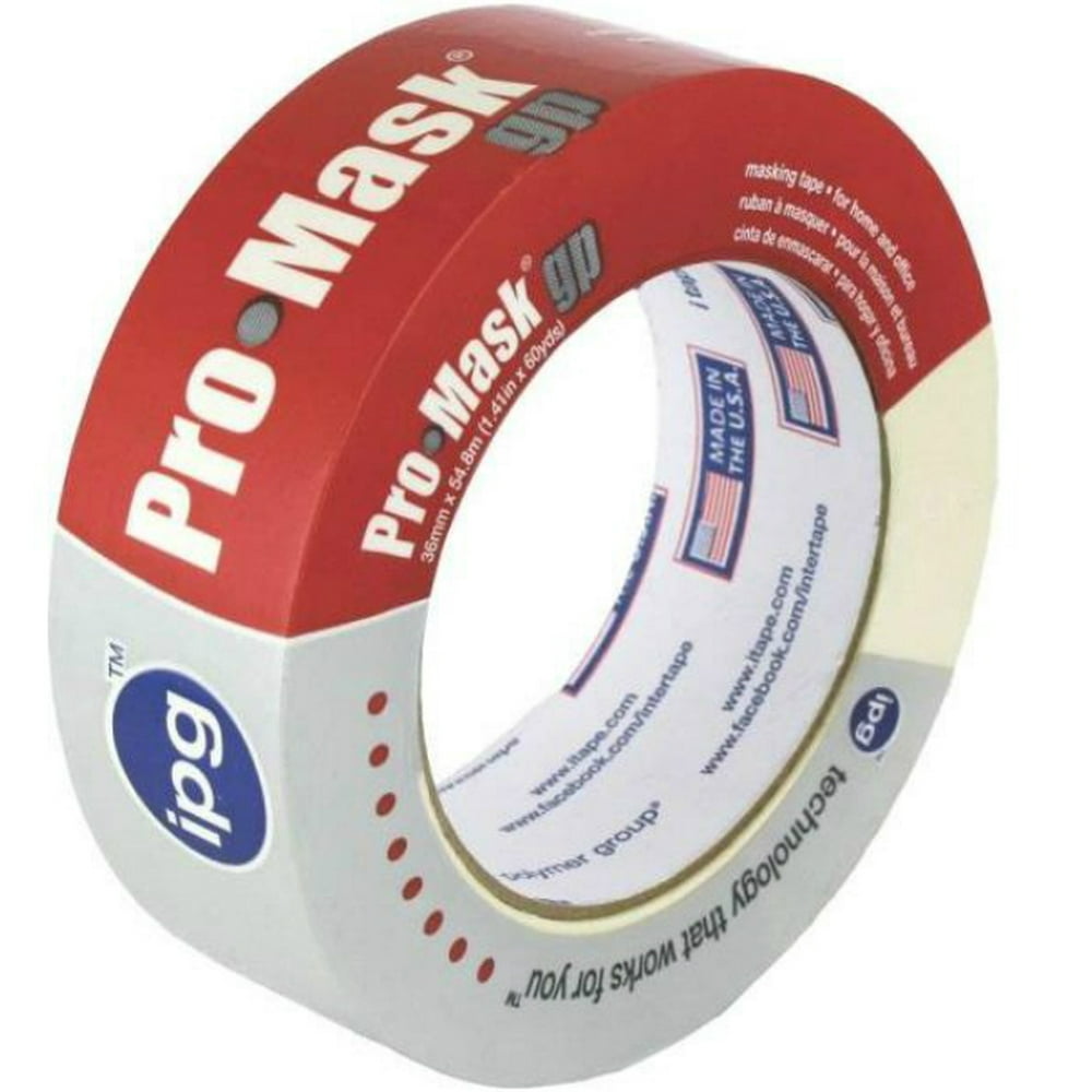 Intertape 51021.5 Masking Tape, 1.5" x 60Yd