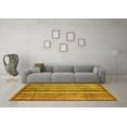 thumbnail image 3 of Ahgly Company Machine Washable Indoor Rectangle Abstract Yellow Modern Area Rugs, 5' x 8', 3 of 4