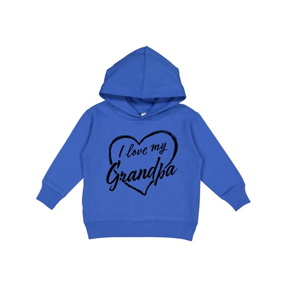 Inktastic I Love My Grandpa in Black Chalk Heart Toddler Hoodie