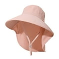 thumbnail image 3 of HNMKIU Women's Summer Wide Brim Sun Hat for Outdoor Activities and Mountaineering Pink,One Size, 3 of 3