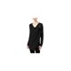 thumbnail image 1 of INC suéter de punto cruzado con volantes para mujer, negro, XS, 1 of 2