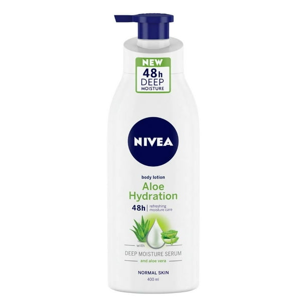 NIVEA Aloe Hydration Body Lotion, 400ml, with deep moisture serum and