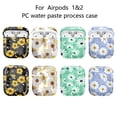 thumbnail image 6 of AirPods Case, GMYLE Hard Shell Protective Shockproof Earbuds Case Cover Skin with Keychain Kit Set Compatible for Apple AirPods 1 & 2 (Blue Floral), 6 of 6