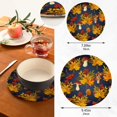 thumbnail image 3 of SKYSONIC Fall Maple Leaf Yellow Pot Holders Trivets, 2 Pcs Heat Resistant Trivets,Autumn Mushroom Cotton Thread Weave Mats for Hot Pads Pans Pot Bowl Teapot for Kitchen Decor, 3 of 7