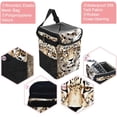 thumbnail image 2 of Leopard Mini Trash Can for Car: Foldable, with Lid, Leak-proof, Hanging Storage Bag, 2 of 6