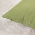 thumbnail image 7 of Unique Bargains 2-Pack Canvas Solid Decorative Throw Pillow Cover 12" x 20" Green, 7 of 7