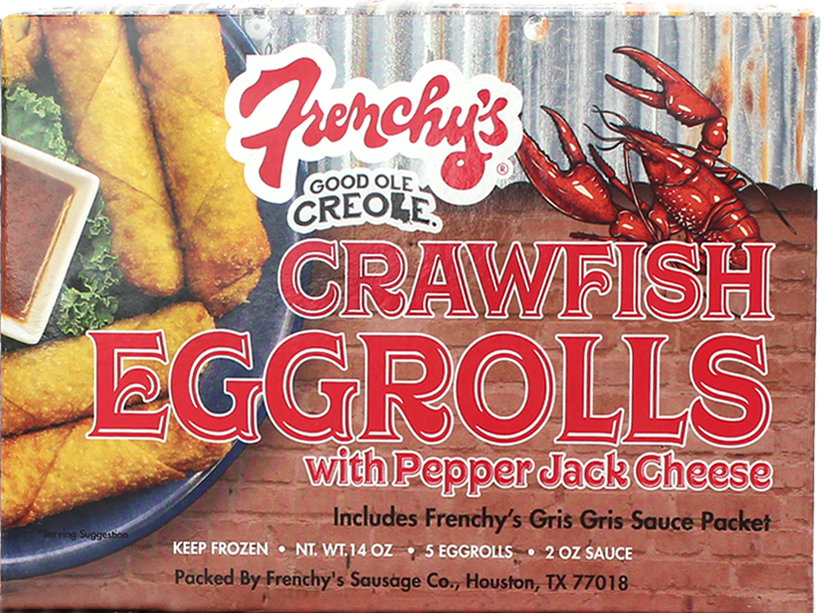 Frenchy's Crawfish Boudin Eggroll with Cheese & Sauce - Frozen Delight