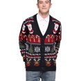 thumbnail image 4 of Chandail de Noël pour Hommes Rudolph Renne Vacances Festif Tricoté Cardigan Mignon Laid, 4 of 6