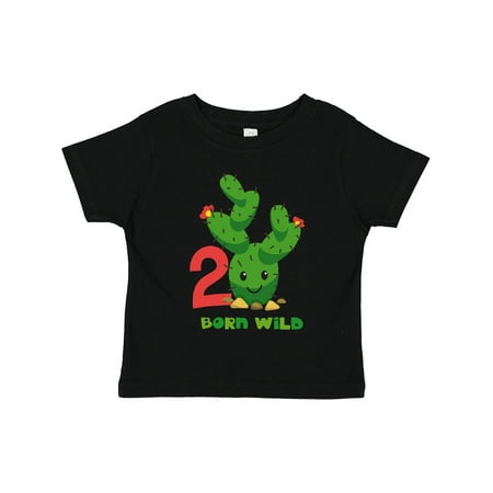 

Inktastic Cute Cactus 2nd Birthday Gift Toddler Boy or Toddler Girl T-Shirt
