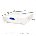thumbnail image 4 of Homz Contenant de Rangement en Plastique Transparent de 56 Qt pour sous le Lit avec Loquet Sécurisé, (Lot de 2), 4 of 8