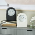 thumbnail image 2 of DecMode 9" Multi Colored Wood Textured Clock with Gold Accents, Set of 2, 2 of 9