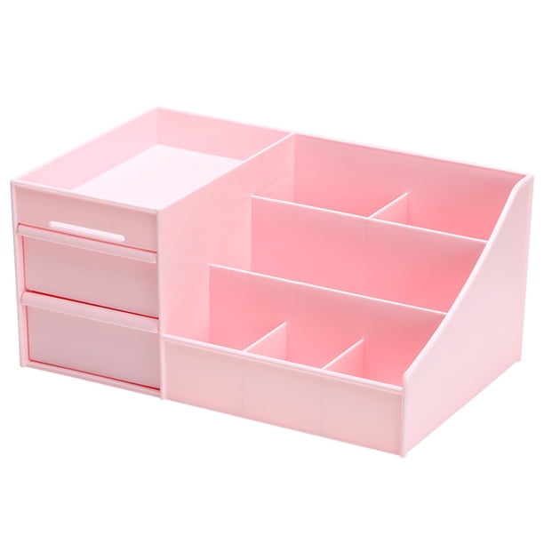Caja de almacenamiento de cosméticos de escritorio, estilo cajón, de plástico, grande, for guardar joyas