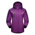 thumbnail image 3 of Chaqueta impermeable Lixada para mujer en color morado, talla XL china, ideal para montañismo y deportes extremos, 3 of 6