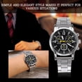 thumbnail image 1 of Hombres Machorro Analógico, Relojes Analógicos Hombres Masculino Analógico Banda de Acero Men inoxidables Mira Aley Wallwatch Negro Negro, 1 of 7
