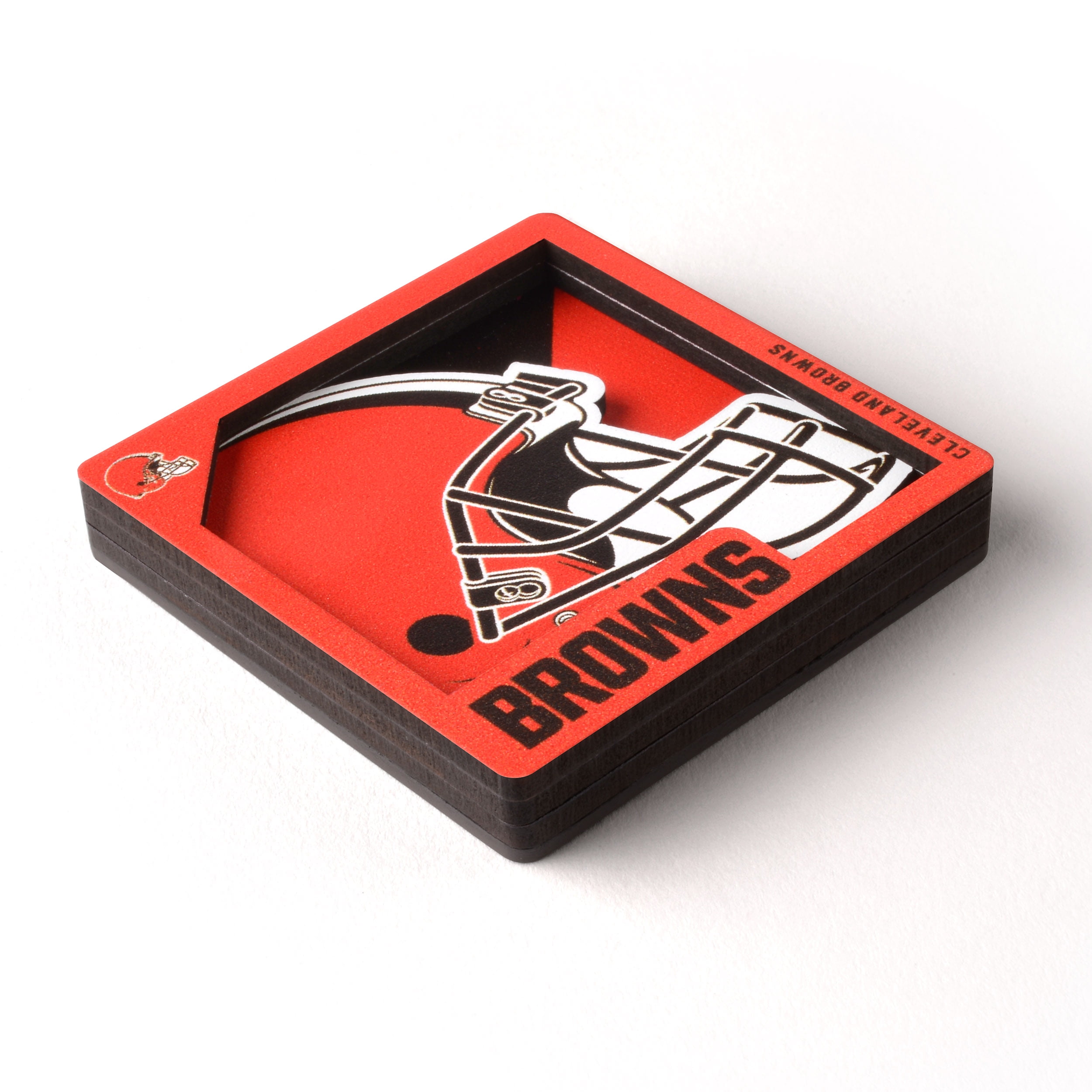 YouTheFan NFL Cleveland Browns 3D Logo Series Magnet