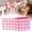 Red(Peach and White Checkered Pattern), variant on PLJFXXM Colored Wired Edge Ribbon 5 Yards Spring Pastel Gingham Patterned Ribbon Colorful Buffalo Plaids Craft Fabric Ribbon for Gift Wreath Bow Making DIY Crafts Wrapping Supplies, 1 Roll